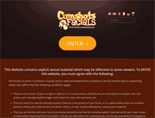 Tablet Screenshot of cumshotsnfacials.com